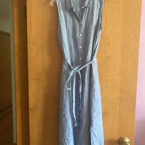 Tommy Bahama blue linen dress size small